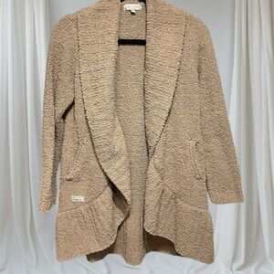 Simply Southern tan fuzzy cardigan sweater small